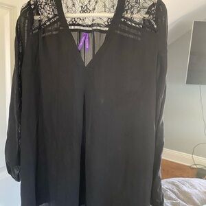 Torrid Black Lace Blouse